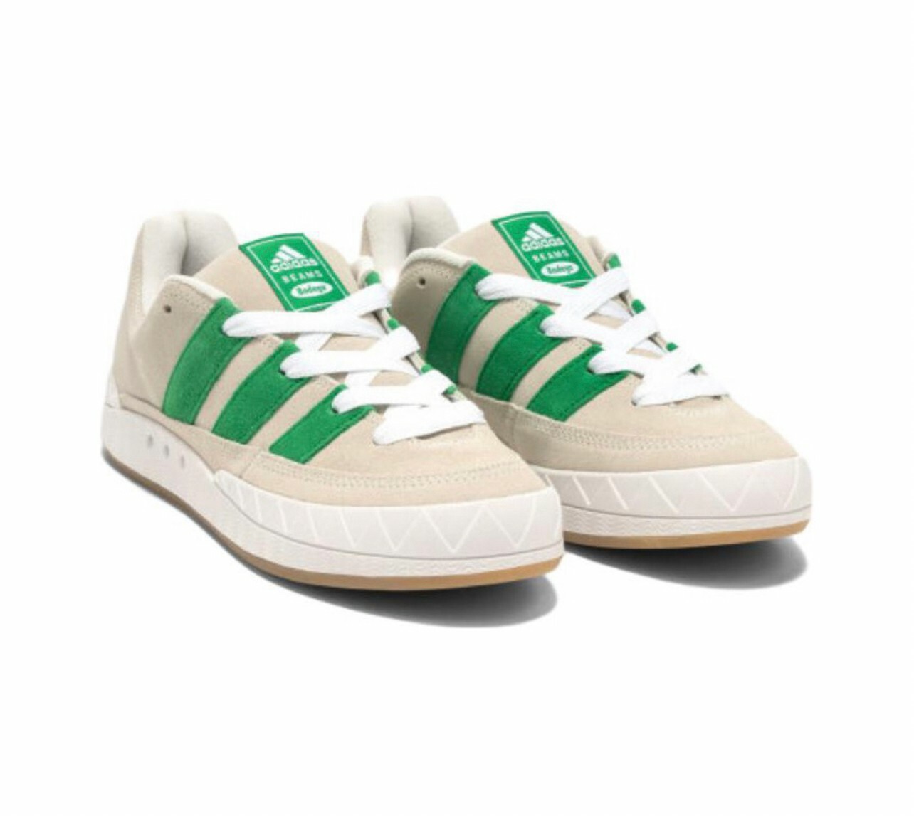 代購 Adidas x Bodega x Beams 聯名 復古鯊魚 麵包鞋 休閒鞋 米綠色 APR-