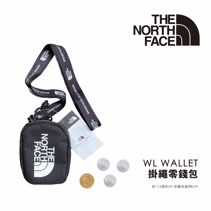 ☆ETW☆【EASY TO WEAR】 THE NORTH FACE WL WALLET 韓國 北臉 白標 錢包 零錢包 掛繩 證件帶