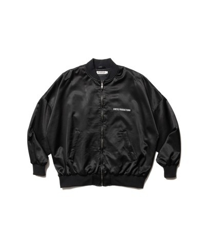 COOTIE PRODUCTIONS - C/R SATIN EMBROIDERY BLOUSON / BLA