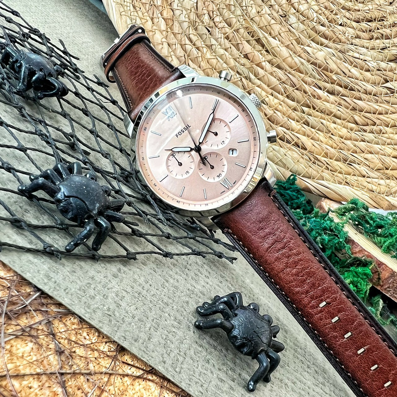 FOSSIL】Neutra 44mm 紳士計時手錶FS5982 現代鐘錶