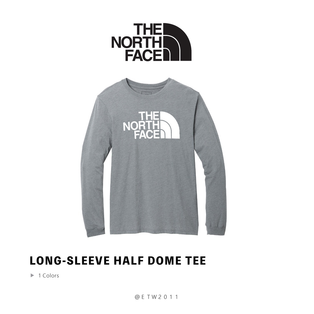 ☆ETW☆【EASY TO WEAR】The North Face Long-Sleeve Half Dome Tee 北臉 北面 長袖