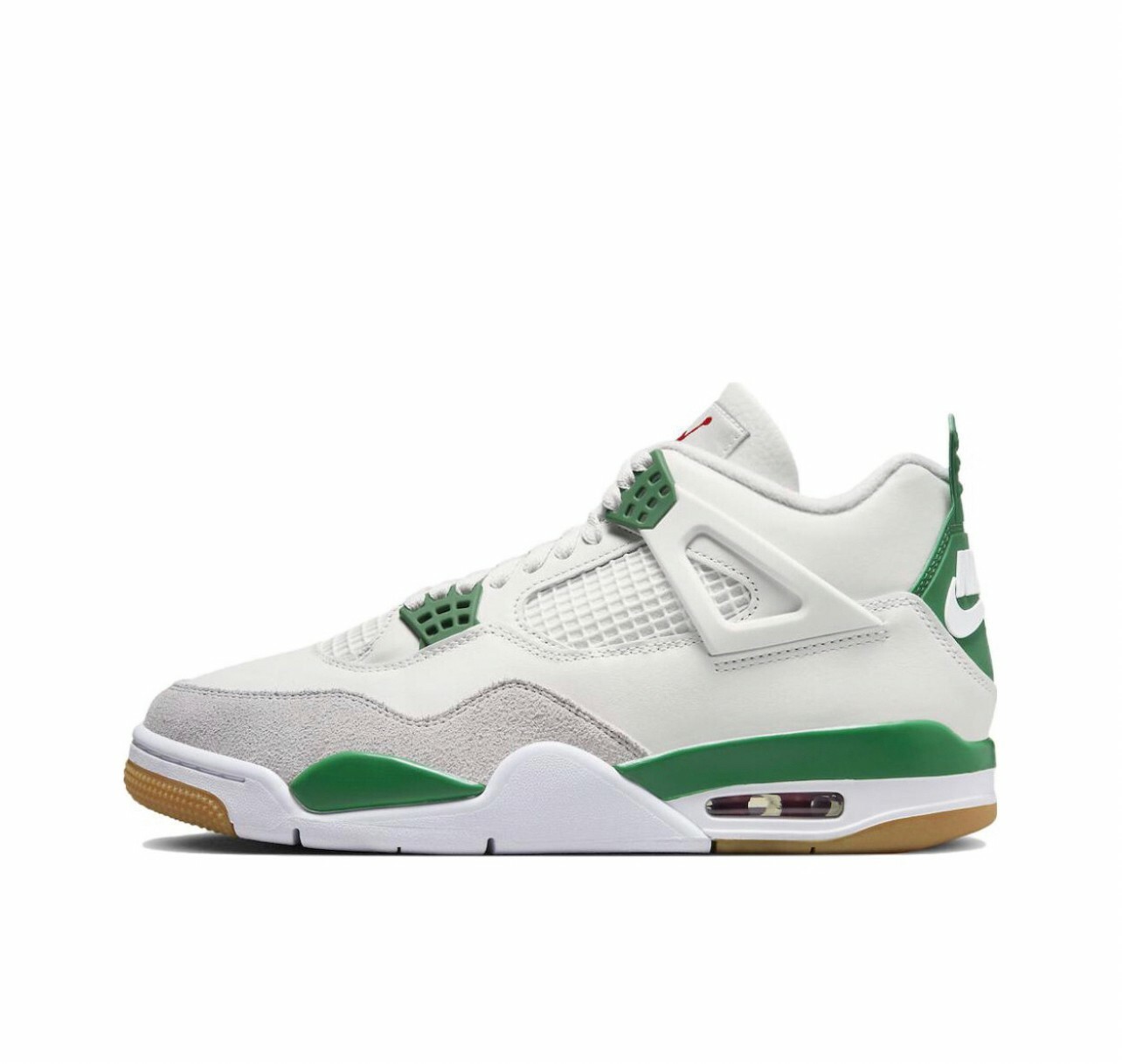 代購 NIKE SB x Jordan air 4"Pine Green" 聯名復古 籃球鞋 白 APR-