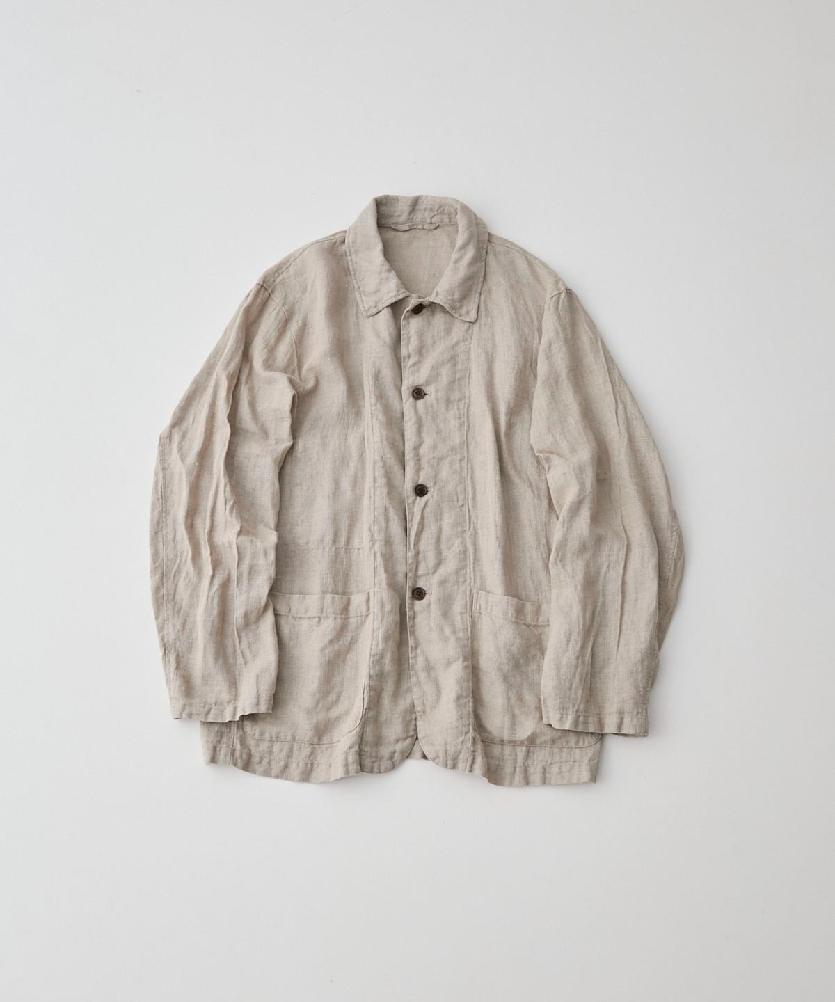 NEST ROBE CONFECT - Linen Panama Weave Chore Jacket / N
