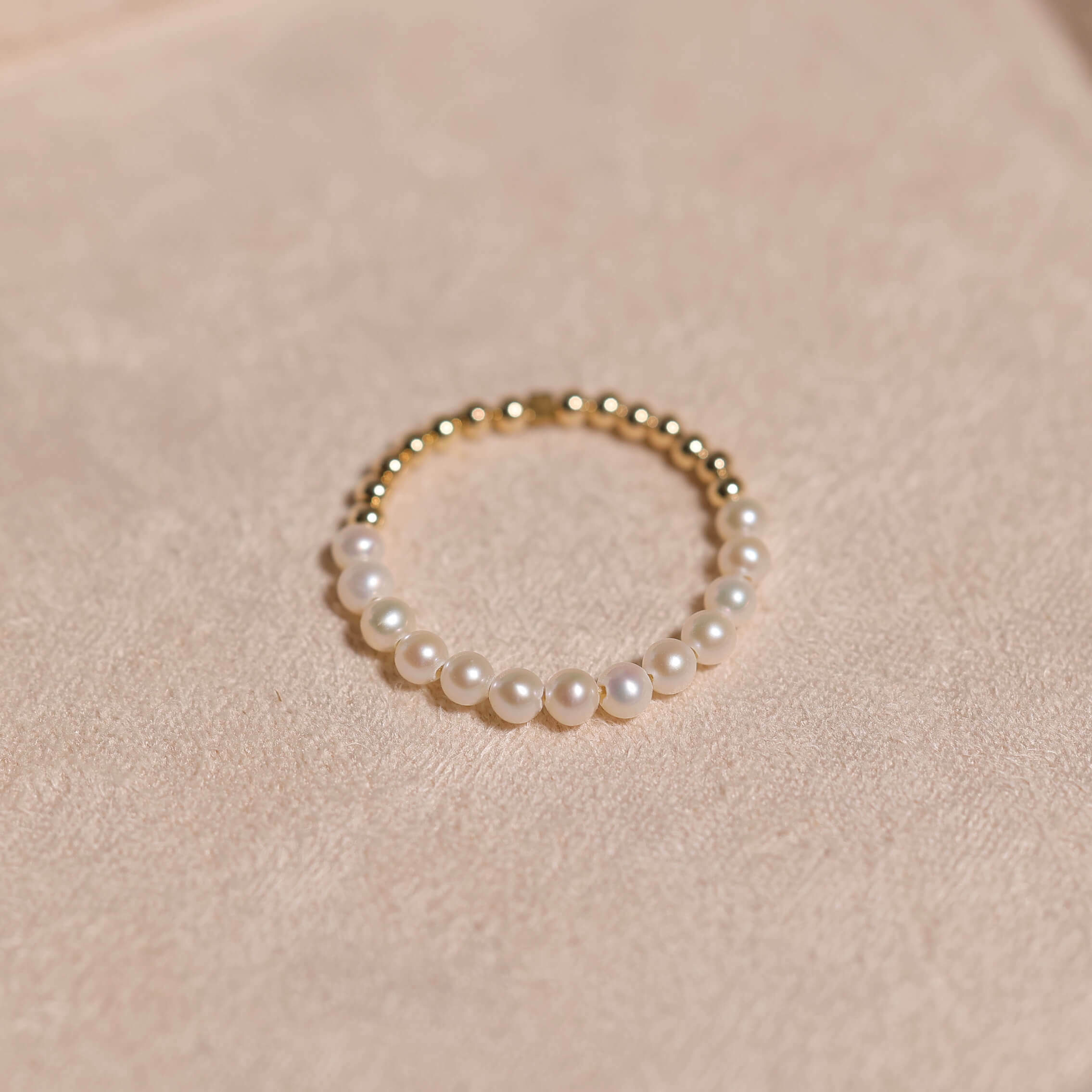 BABY AKOYA 半月款純銀戒指（產品編號：RP005）