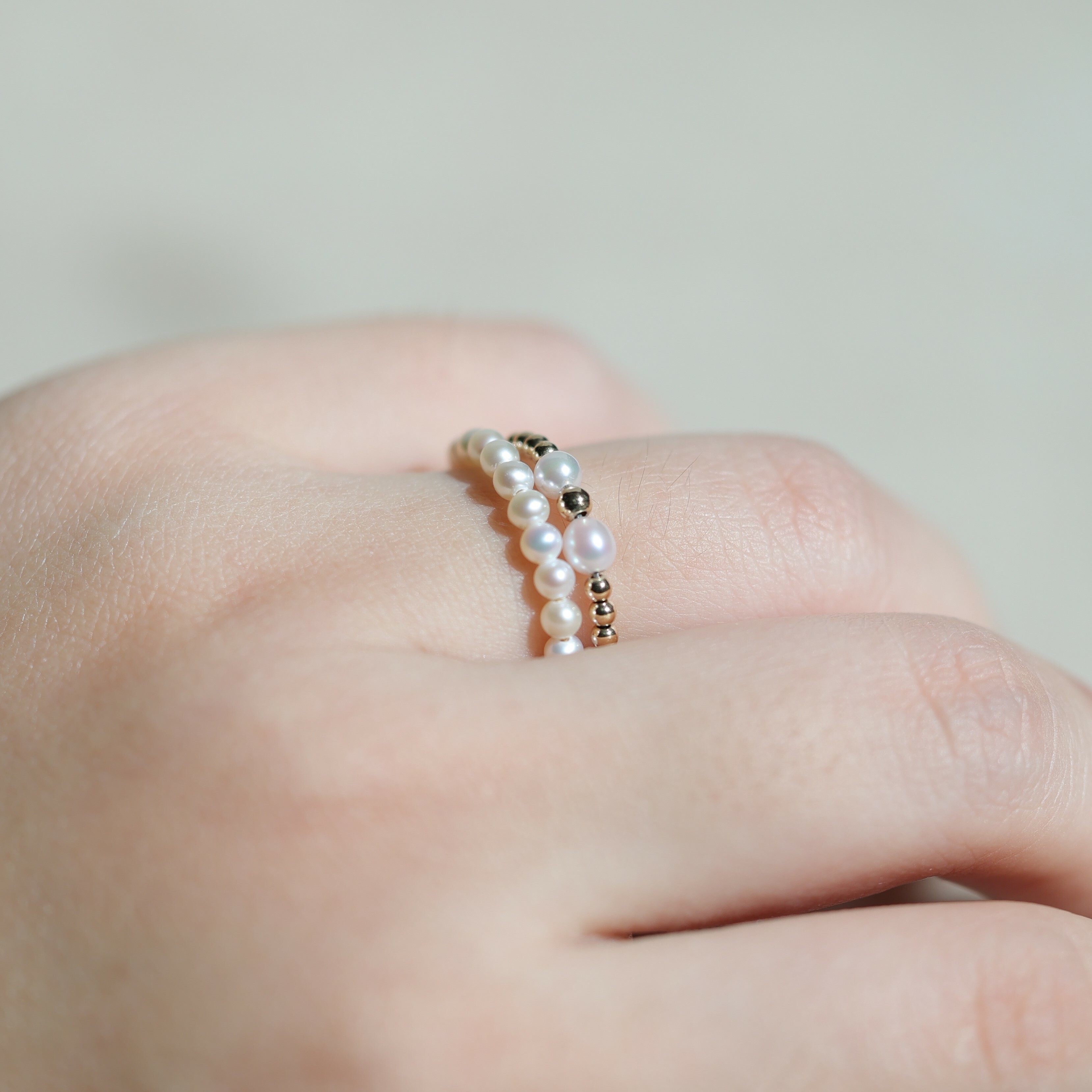 BABY AKOYA 半月款純銀戒指（產品編號：RP005）