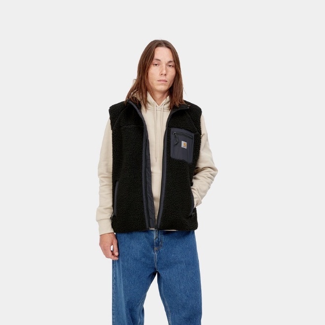 ☆ETW☆【EASY TO WEAR】歐版 Carhartt WIP Prentis Vest Liner 背心 毛毛 黑色 現貨