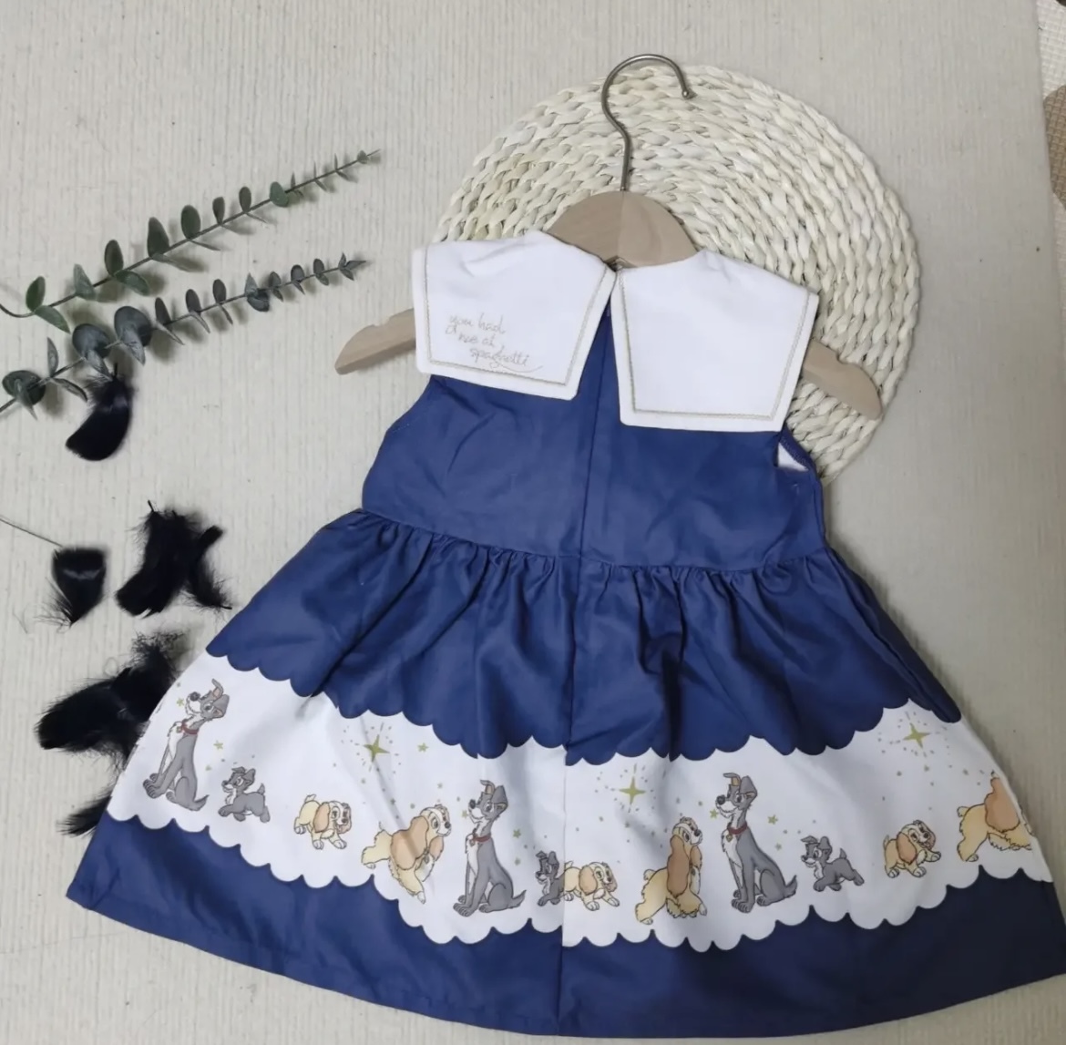 🌸日單𝑪𝒐𝒕𝒕𝒐𝒍𝒊 𝒙 𝑫𝒊𝒔𝒏𝒆𝒚 Lady and the Tramp 小狗背心裙