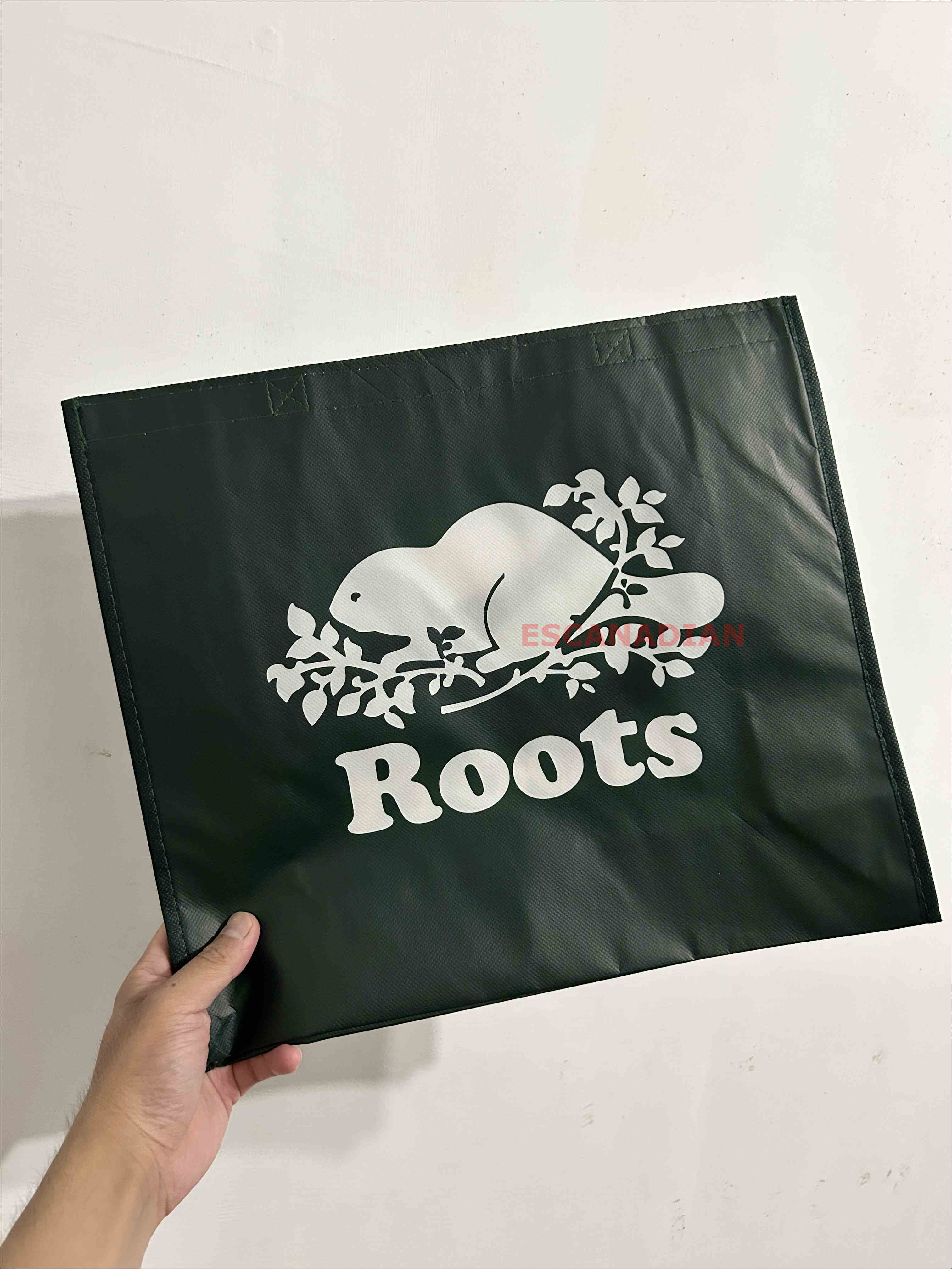 ROOTS 素面 環保購物袋 (3個尺寸)