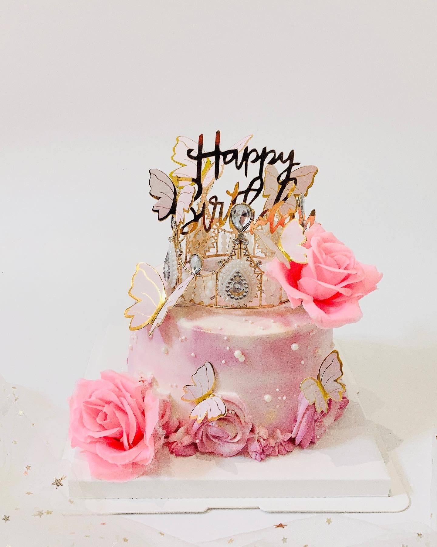 皇冠玫瑰花蝴蝶