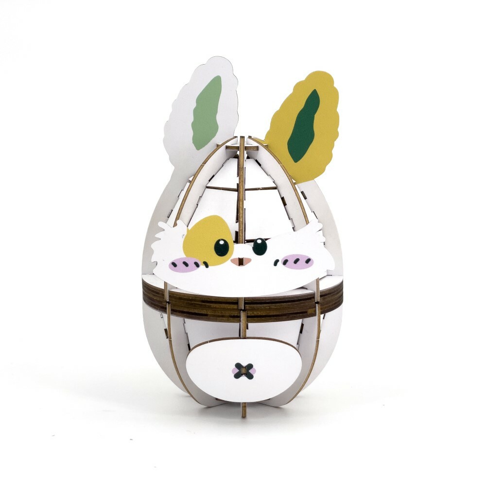【哈比兔系列】Team Green 3D木拼圖 哈比收納蛋