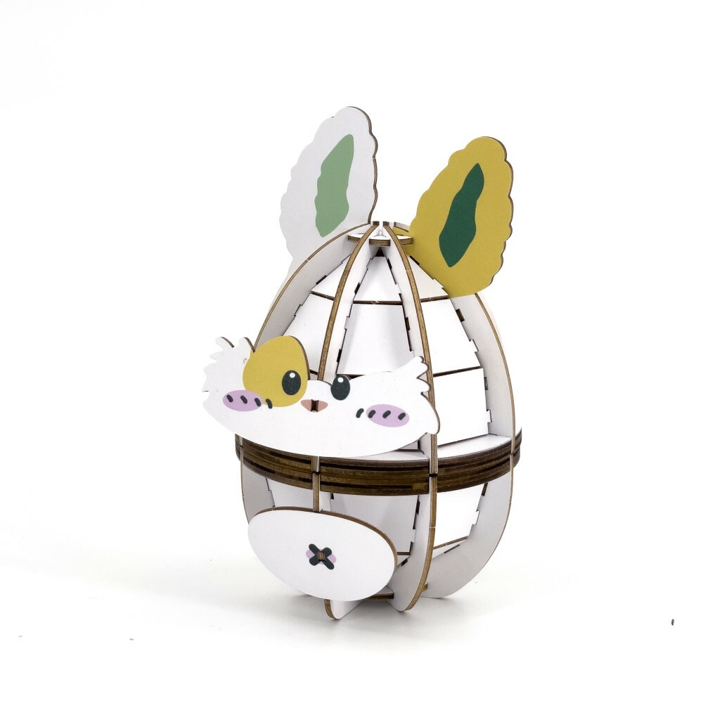 【哈比兔系列】Team Green 3D木拼圖 哈比收納蛋