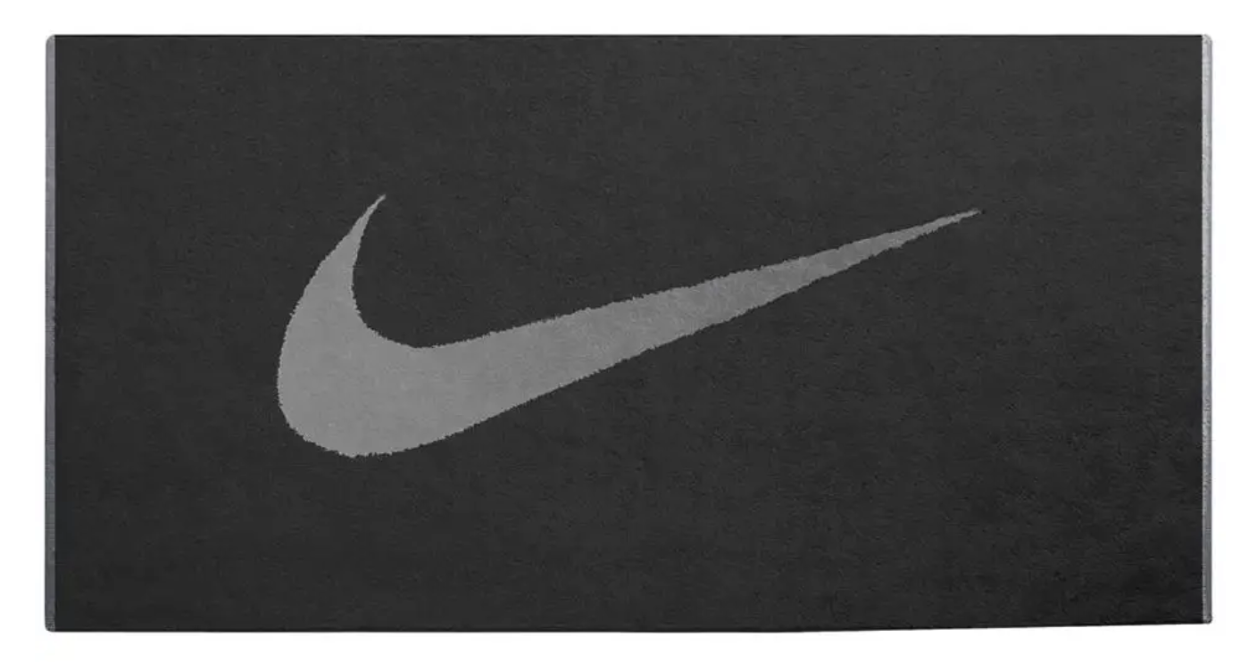 NIKE LARGE SPORT 毛巾 - BLACK/ANTHRACITE