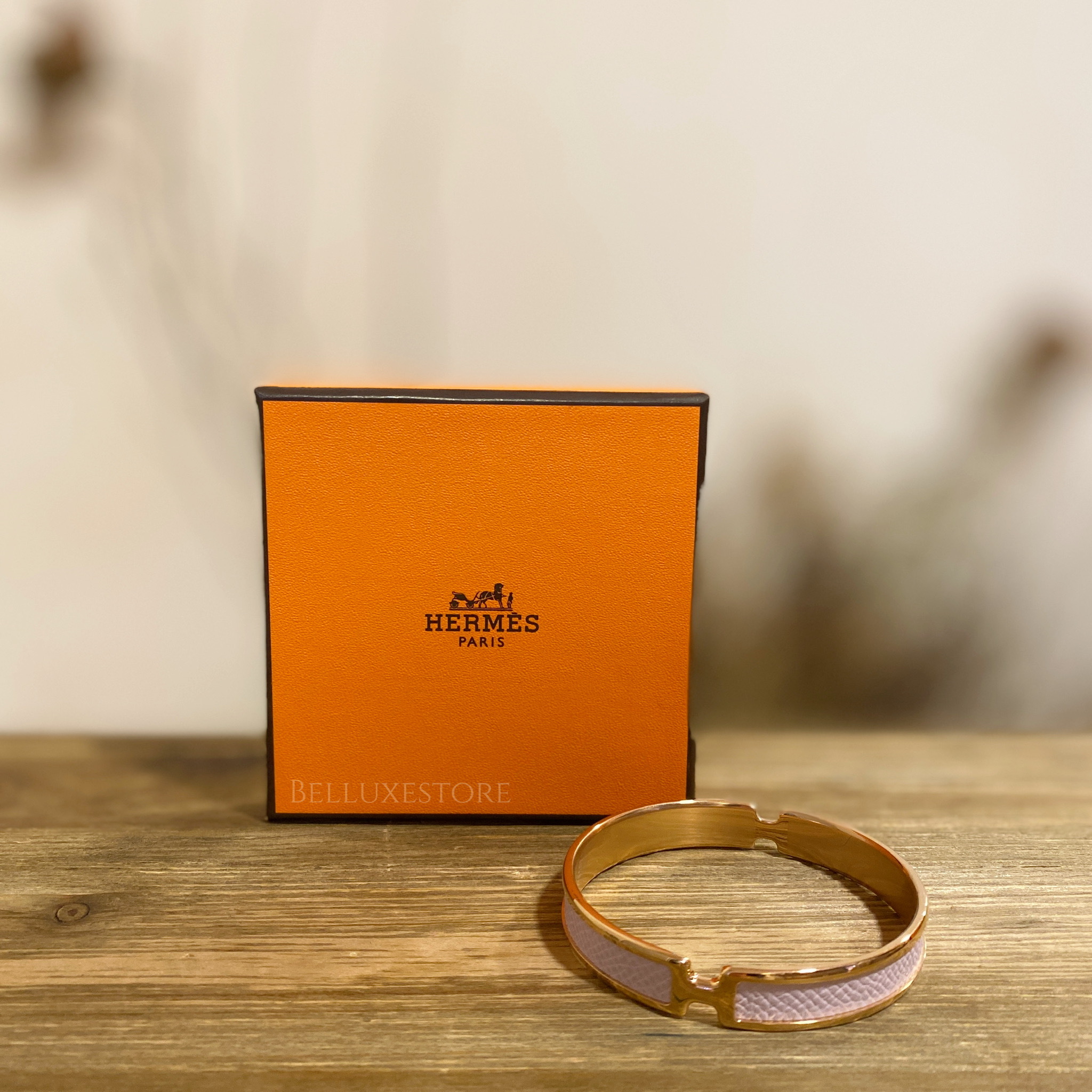 [Unused] Hermes bracelet pink/ rose gold