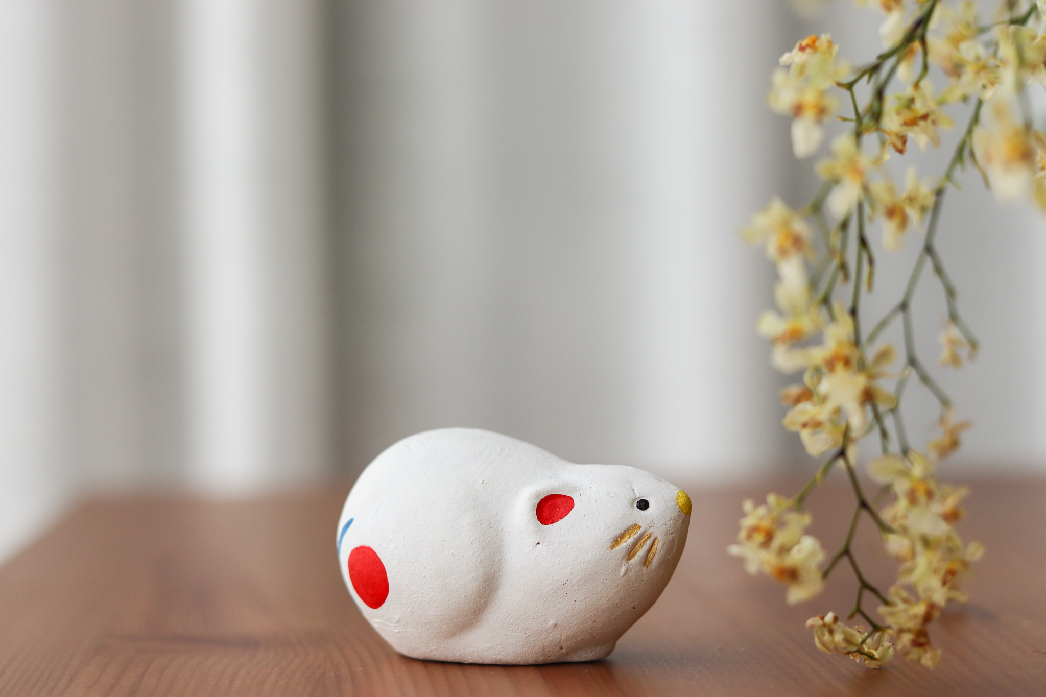 日本 尾崎人形 鼠 陶瓷擺飾