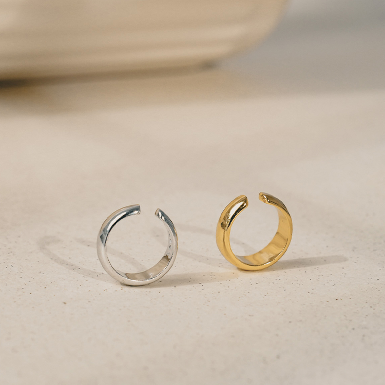 E153 思索 | 純銀耳骨夾