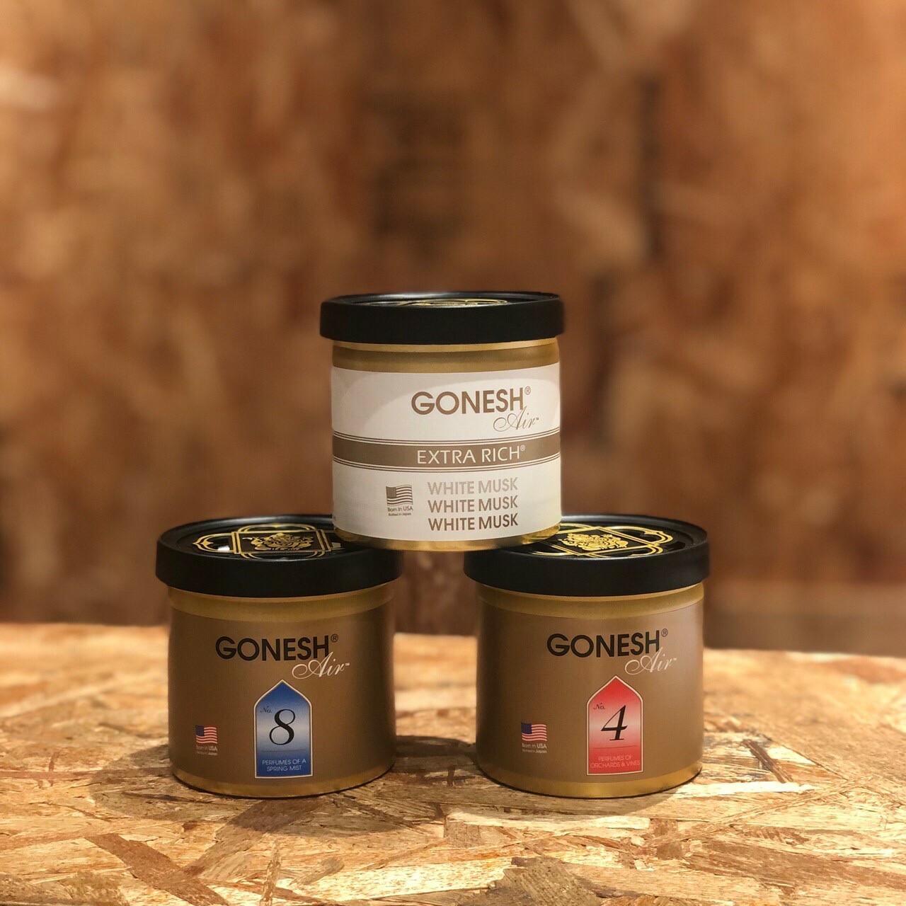 GONESH 空氣芳香膠 香氛罐 車上必備 8號 4號 白麝香 居家香氛 潮流店專用