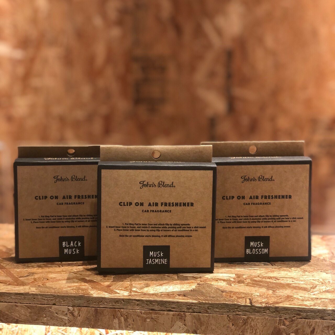 John's Blend 夾式方形車用芳香劑 OA-JON-33-1/OA-JON-33-6/OA-JON-33-10