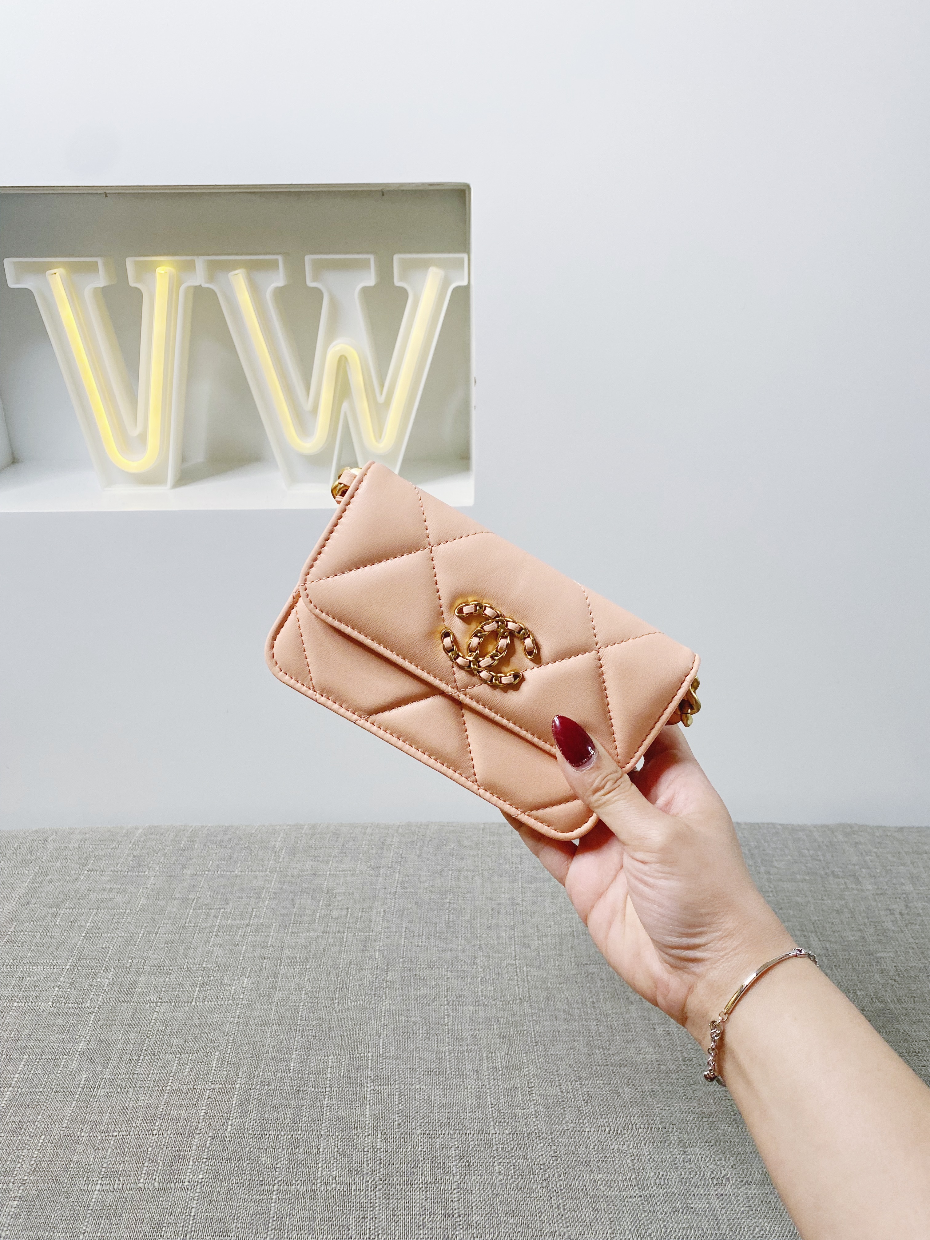 Chanel 19 Clutch With Chain