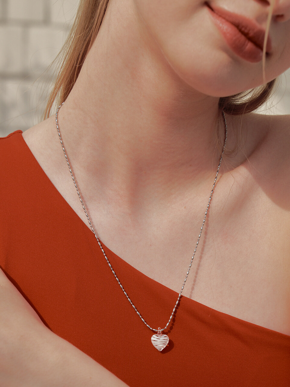 ENGBROX CHESS HEART NECKLACE