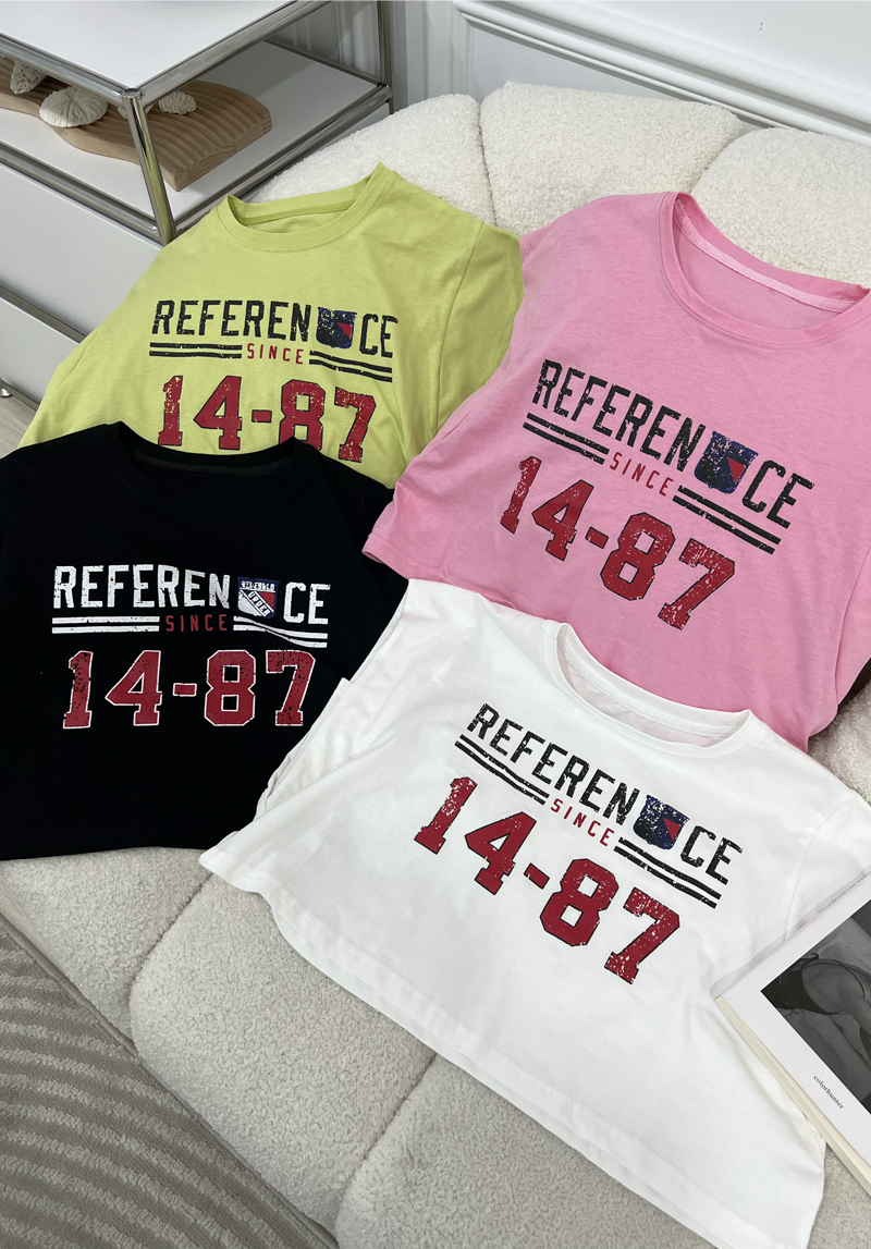 1487短T飛飛袖短版寬T*4色