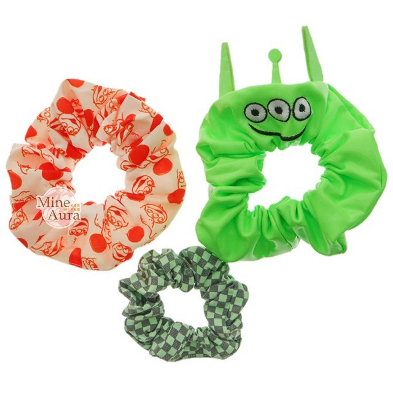 三眼怪 Alien 圖案 髮束 大腸圈 3入組 玩具總動員 Toy Story -香港迪士尼樂園