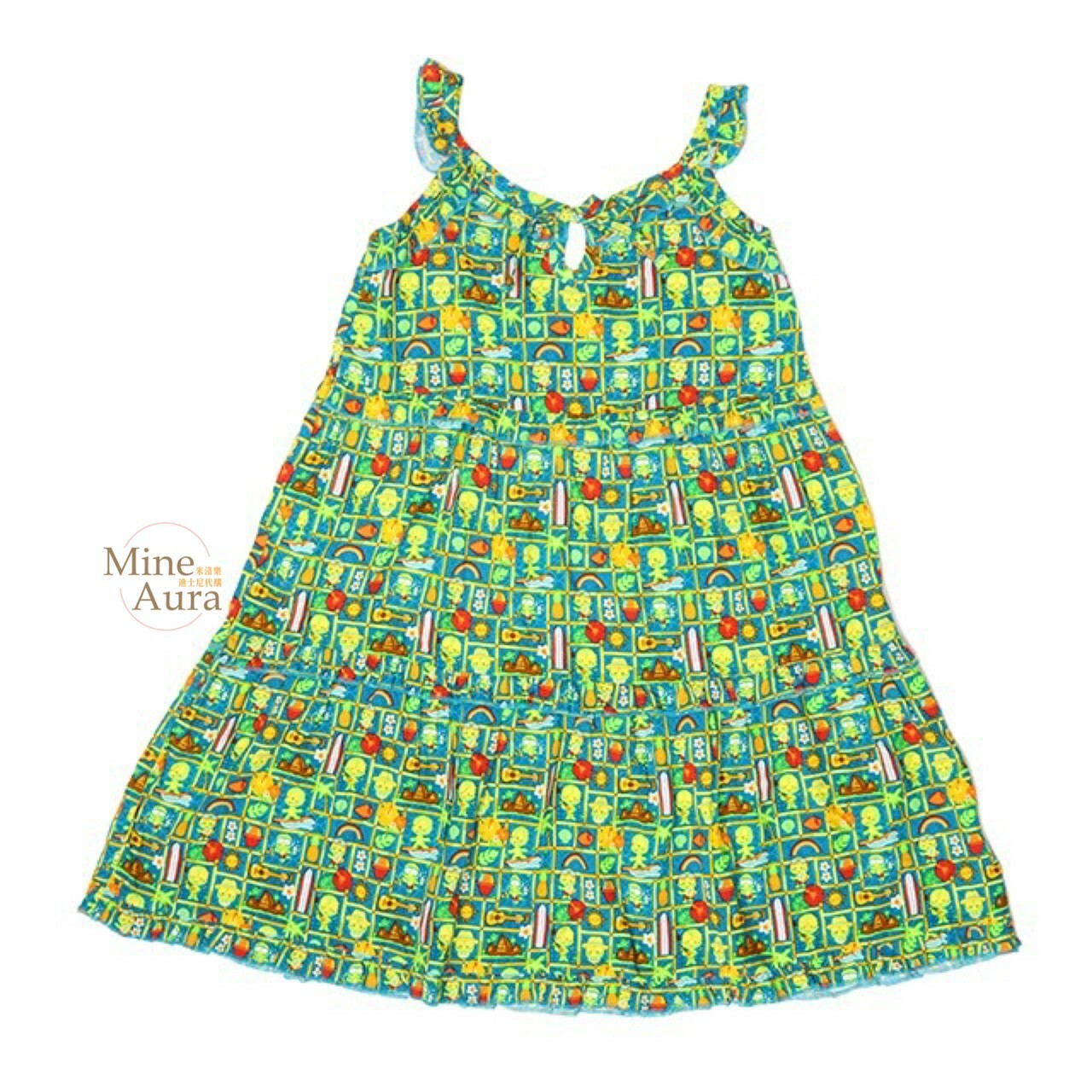 夏威夷系列 奧樂米拉 海龜 OluMel 滿版圖案 成人 連身 洋裝 -香港迪士尼樂園