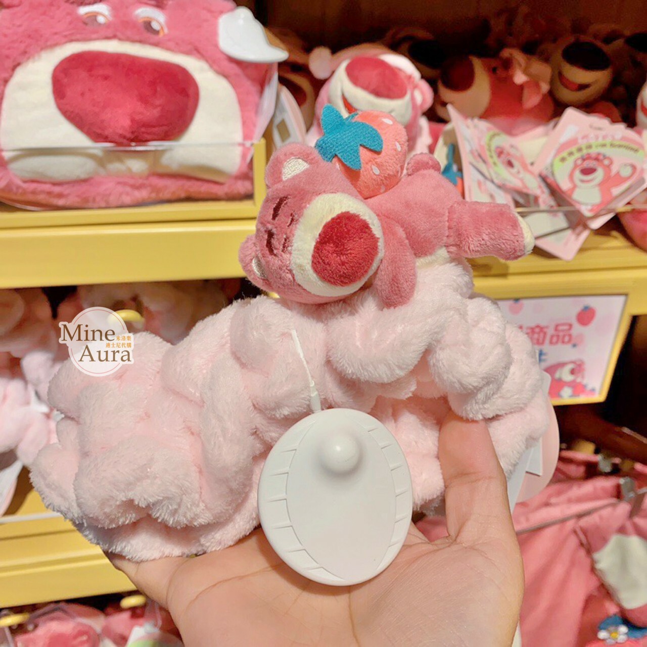 熊抱哥 Lotso居家系列 睡顏 趴趴 絨毛造型 髮帶 髮飾 玩具總動員 Toy Story -上海迪士尼樂園