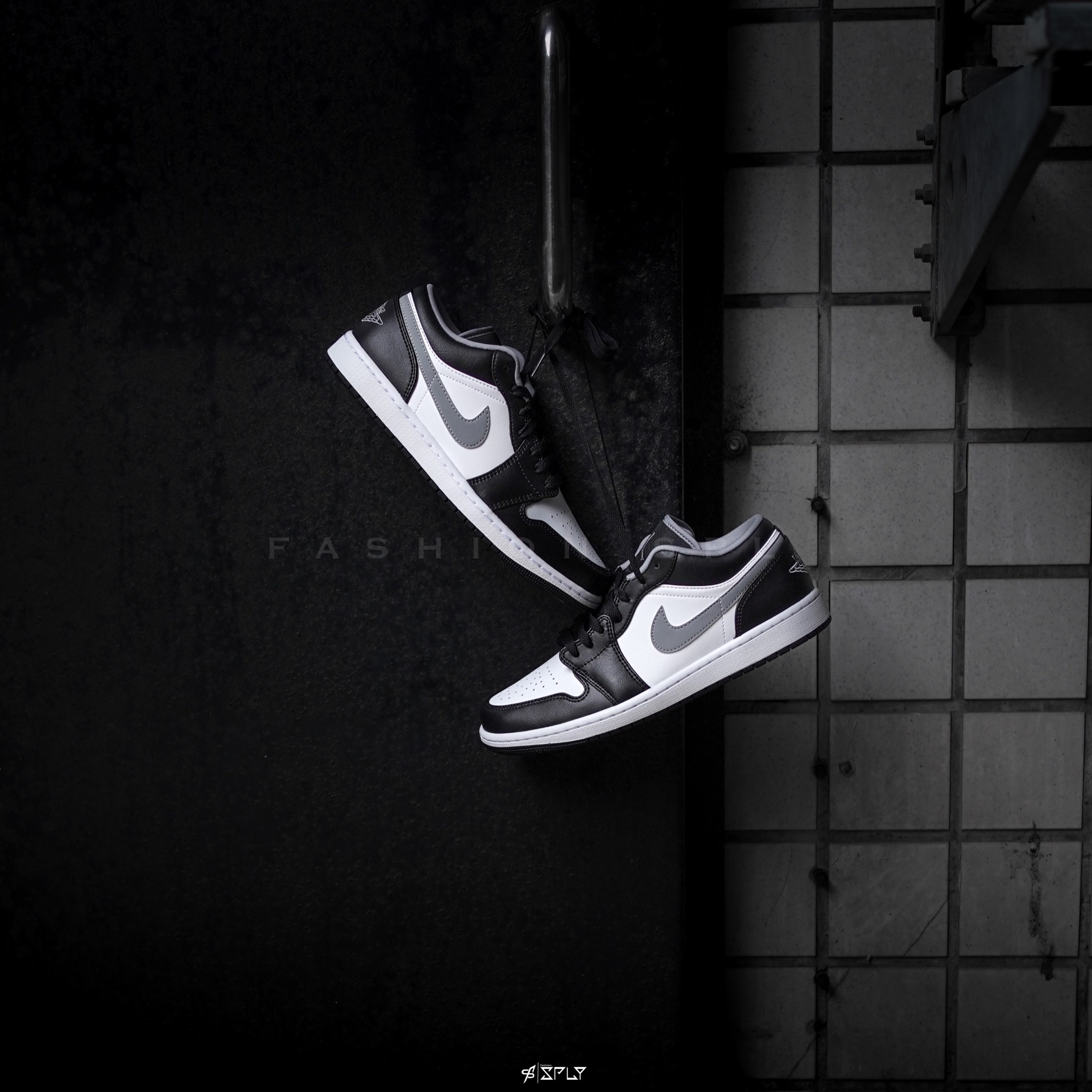 Air Jordan 1 Low Shadow 黑白灰 影子 553558-040