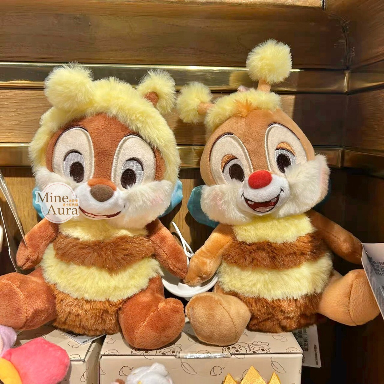 (限時特價) 奇奇蒂蒂 Chip 'n Dale 蜜語花香系列 蜜蜂造型 娃娃 玩偶 -上海迪士尼樂園