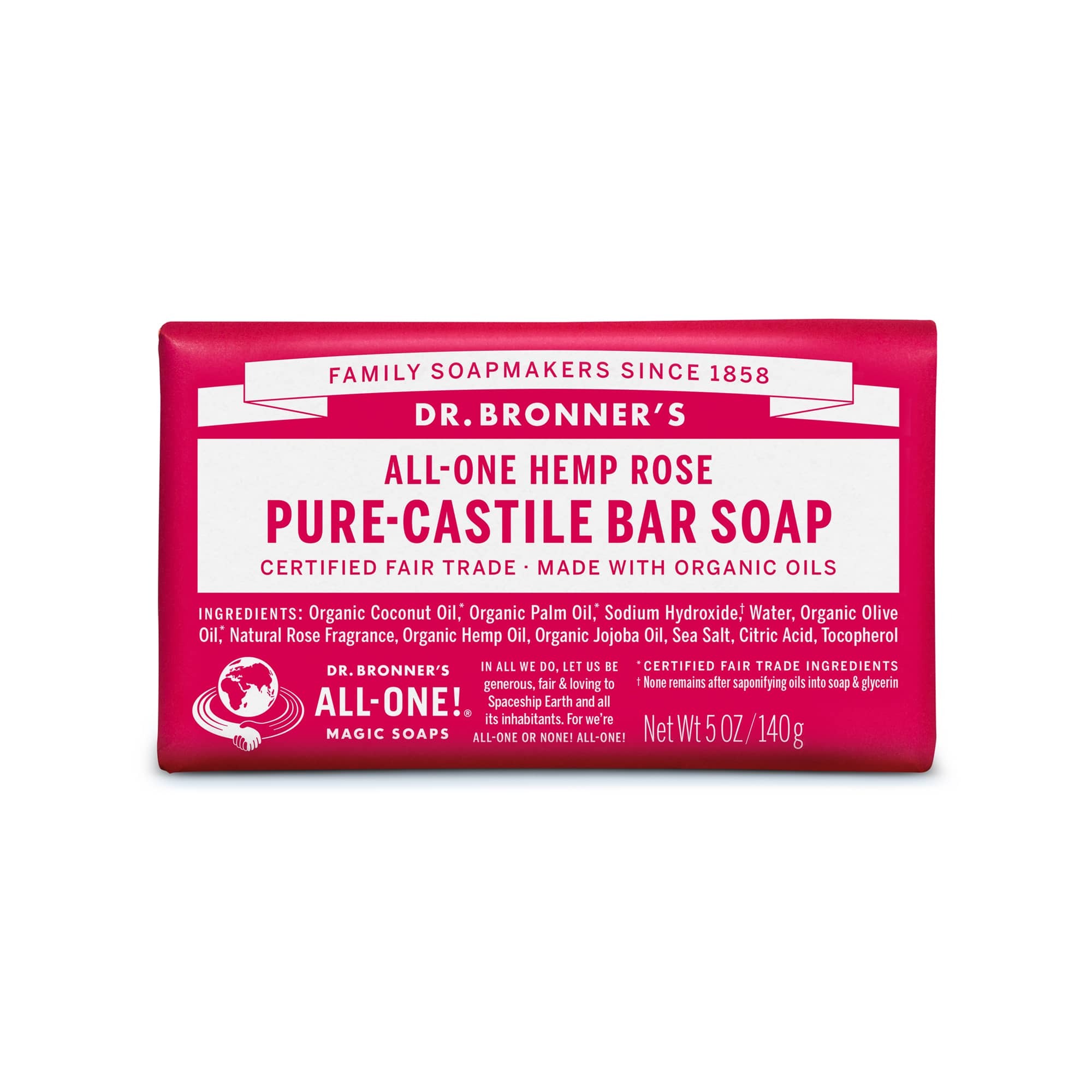 Dr. Bronner’s 有機玫瑰皂 5oz
