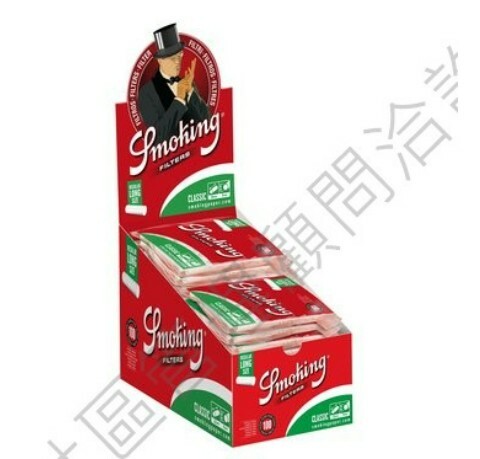 【Smoking】西班牙原裝進口、8mmx22mm、加長型濾嘴/菸嘴/煙嘴、100粒裝 #Long