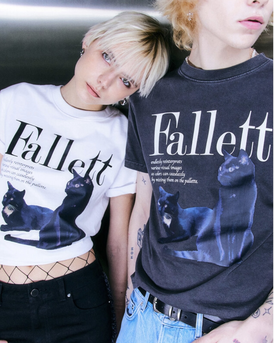 Tシャツ・カットソー Fallett Nero Wappen Short Sleeve 4HA099 FALLETT - FALLETT - DEUX NERO SHORT SLEEVE (BLACK)