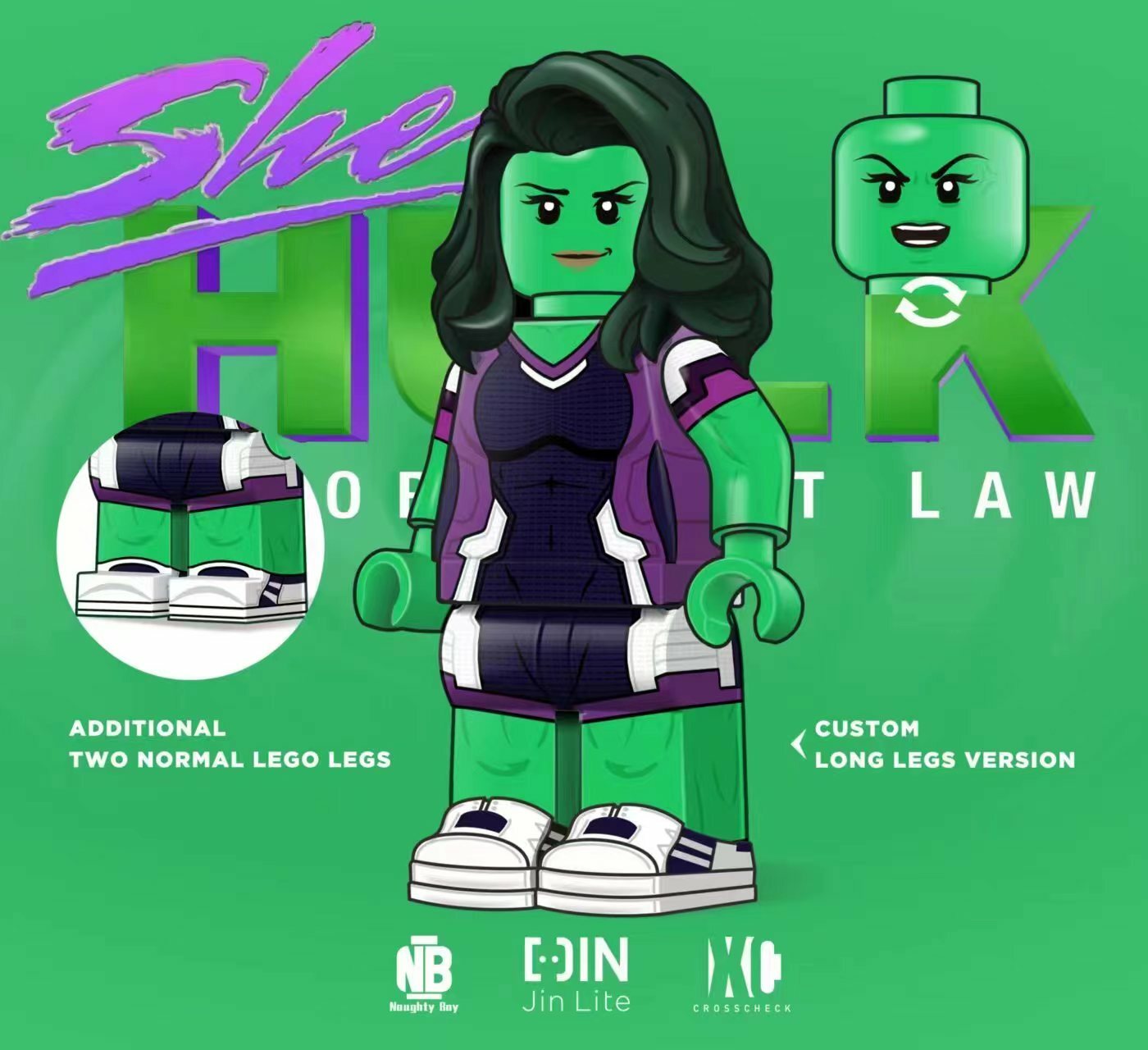 [NB x JinLite x Crosscheck][In Stock] She Hulk - long legs Ver [Padprinted]