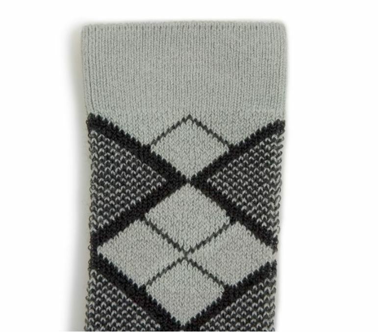 COLLEGIEN 復古菱紋襪 Back To The 70's-Aigue Marine 暗海綠