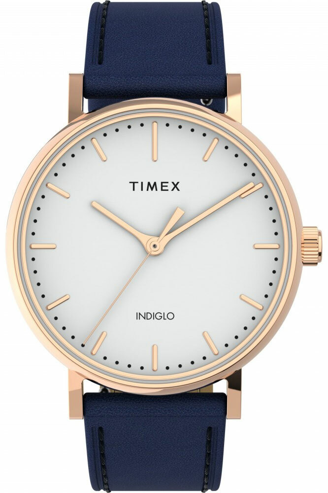 萬年鐘錶 - TIMEX 天美時  INDIGLO 冷光燈 簡約經典皮革款女錶 TW2U95900 錶徑 37MM