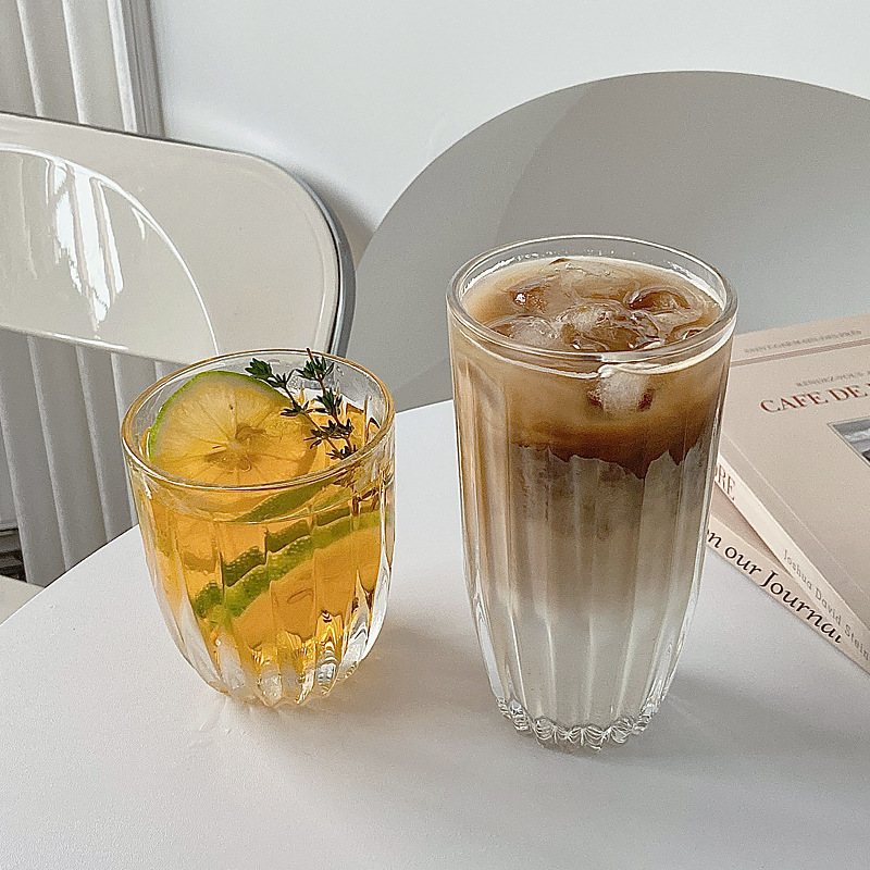 《1931》細紋美式拿鐵玻璃透明杯