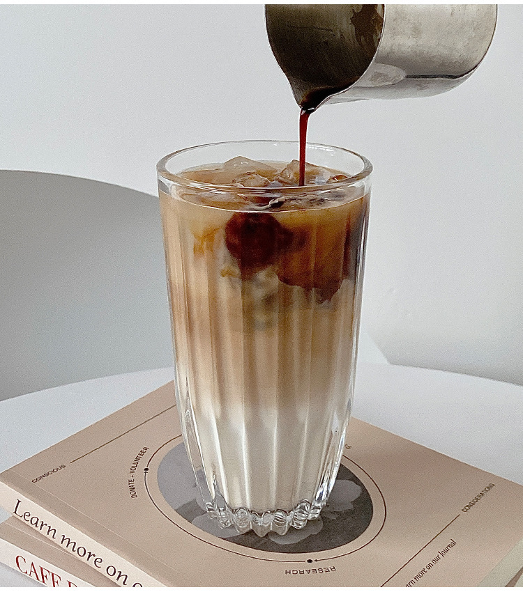 《1931》細紋美式拿鐵玻璃透明杯