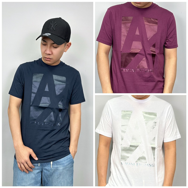 Armani Exchange AX 鏤空大字母 短袖T恤 短T