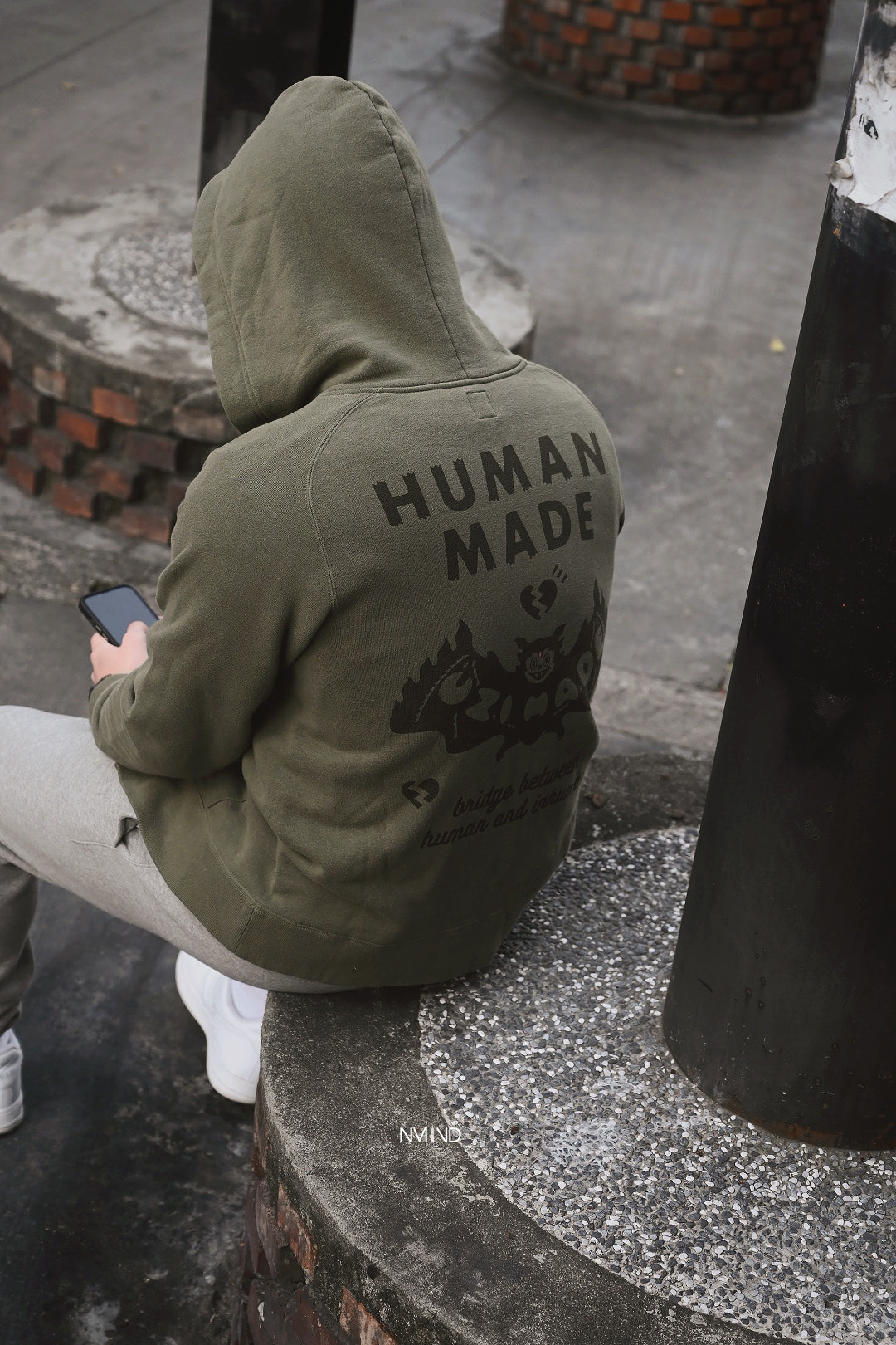 HUMAN MADE UZI 蝙蝠 鋪棉外套 綠色