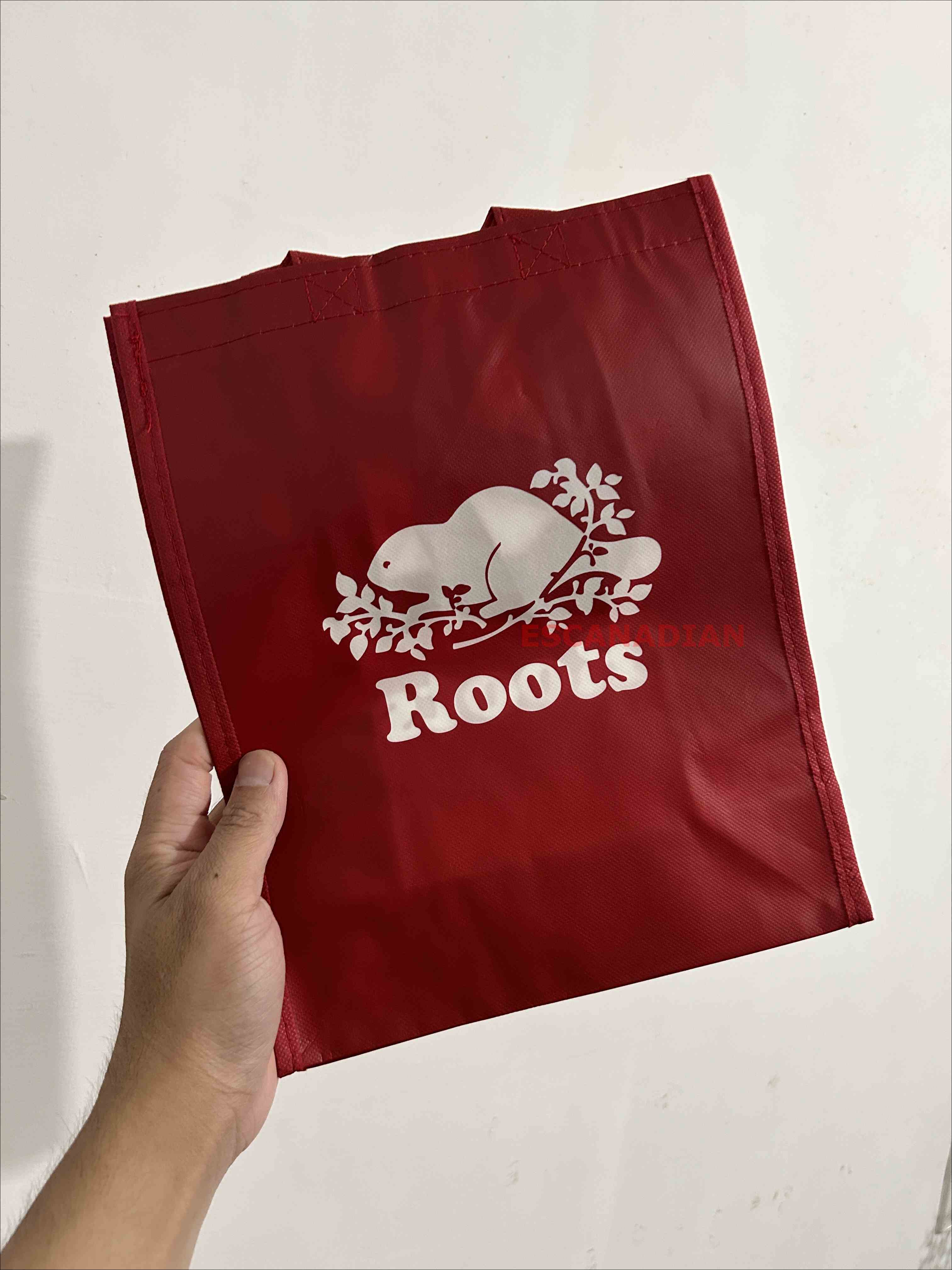 ROOTS 素面 環保購物袋 (2個尺寸)