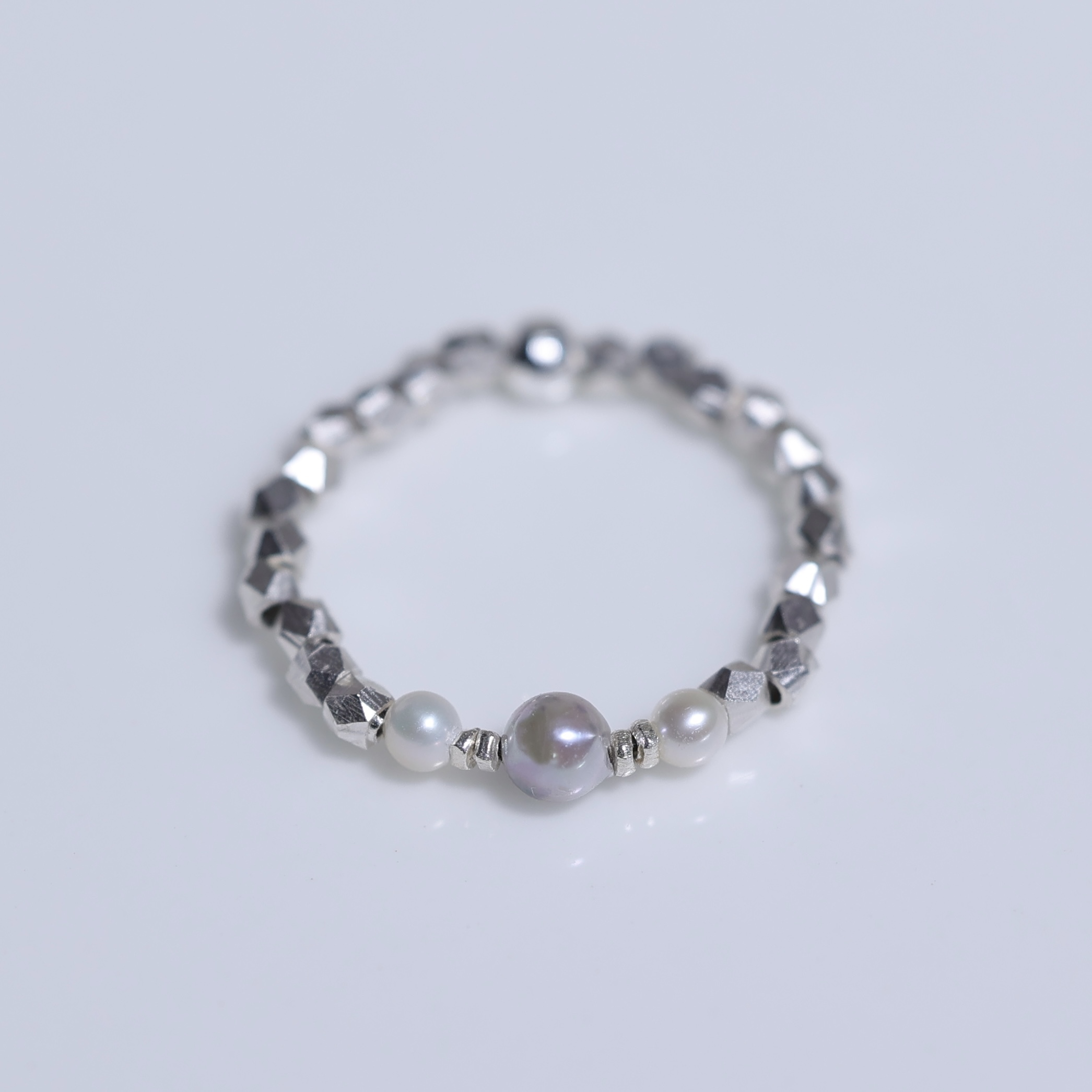 BABY AKOYA 小銀粒純銀戒指（產品編號：RG002）