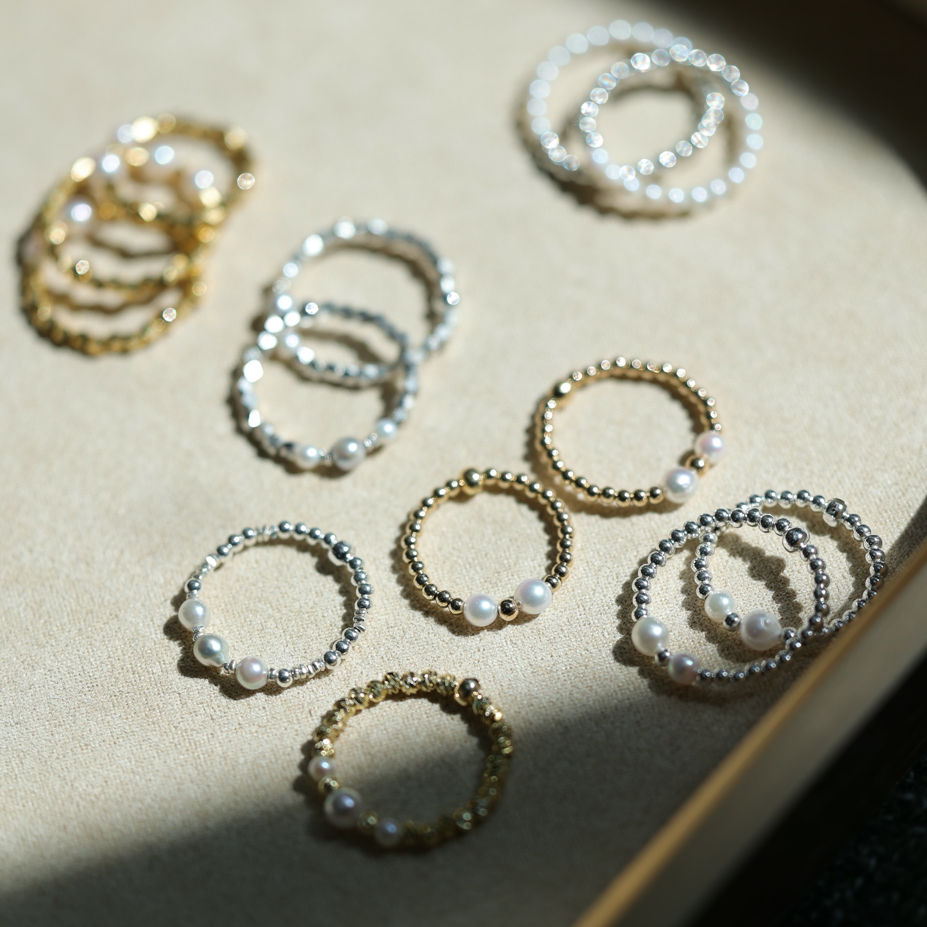 BABY AKOYA 小銀粒純銀戒指（產品編號：RG002）