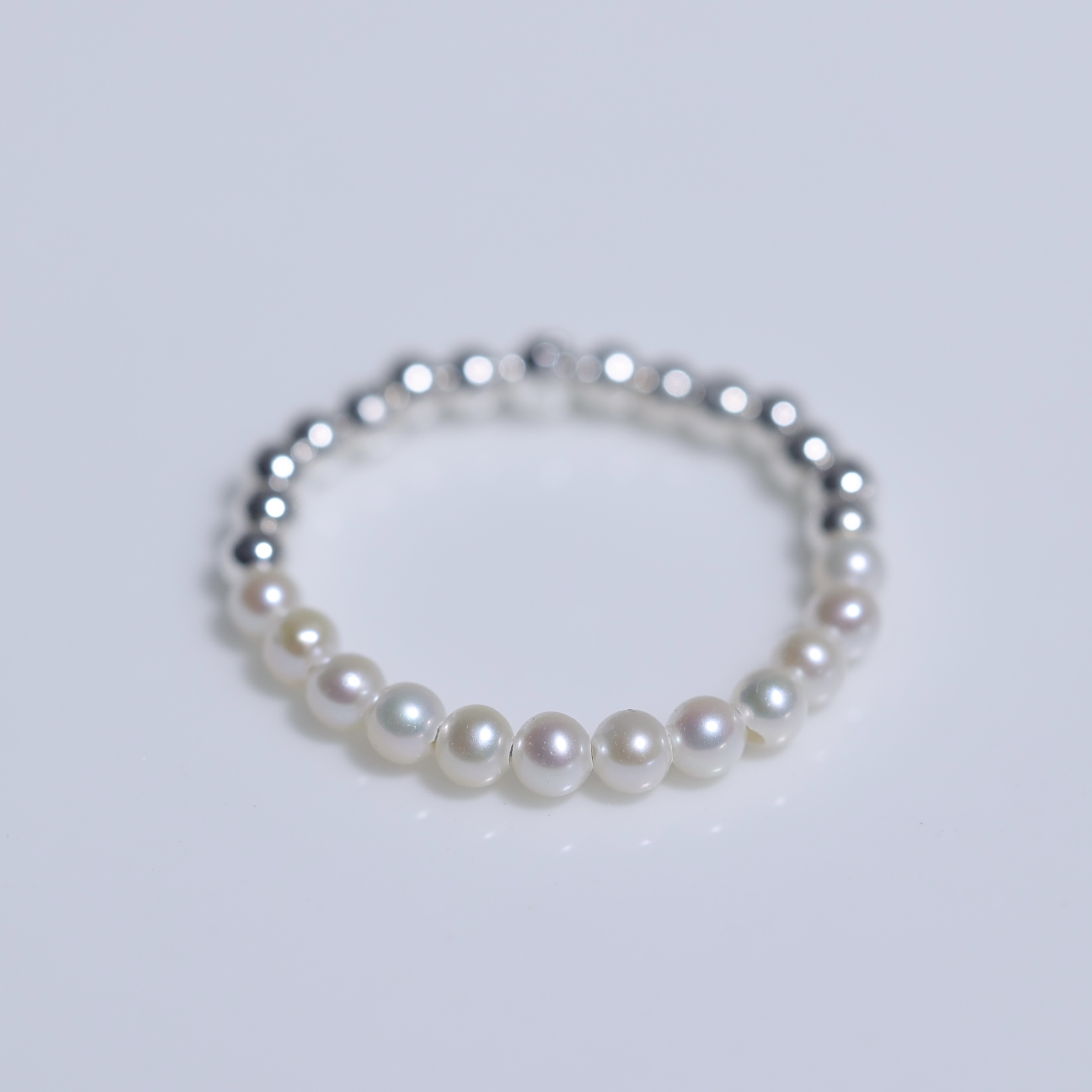 BABY AKOYA 半月款純銀戒指 （產品編號：RP001）