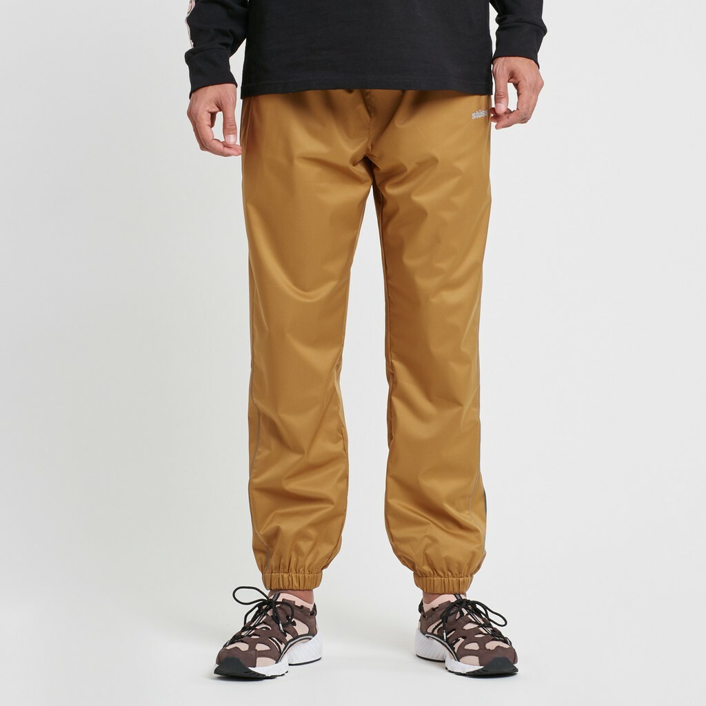☆ETW☆【EASY TO WEAR】Stussy 3M Piping Pant 防風 運動褲 風褲 長褲 土黃色 現貨