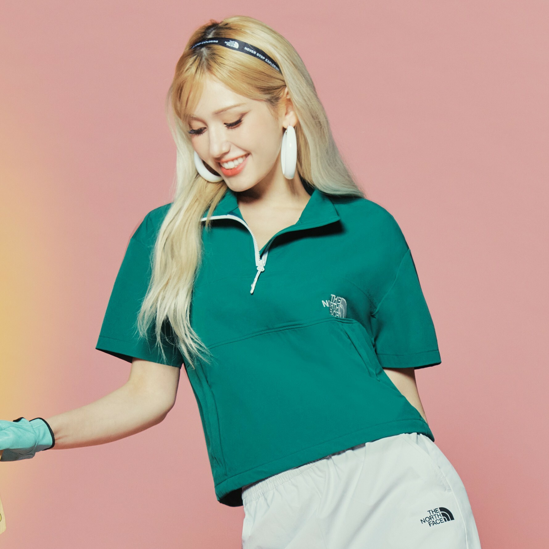 THE NORTH FACE 白標 男女 FIELD 半開 拉鍊 短袖 NT7KP02