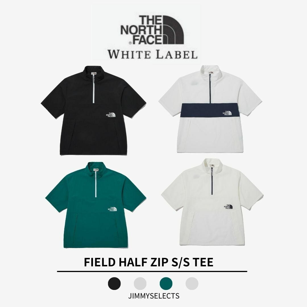 THE NORTH FACE 白標 男女 FIELD 半開 拉鍊 短袖 NT7KP02