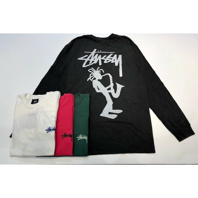 ☆ETW☆【EASY TO WEAR】STUSSY JAZZMON PIG. DYED L/SL TEE 水洗 長T 薄長袖 現貨