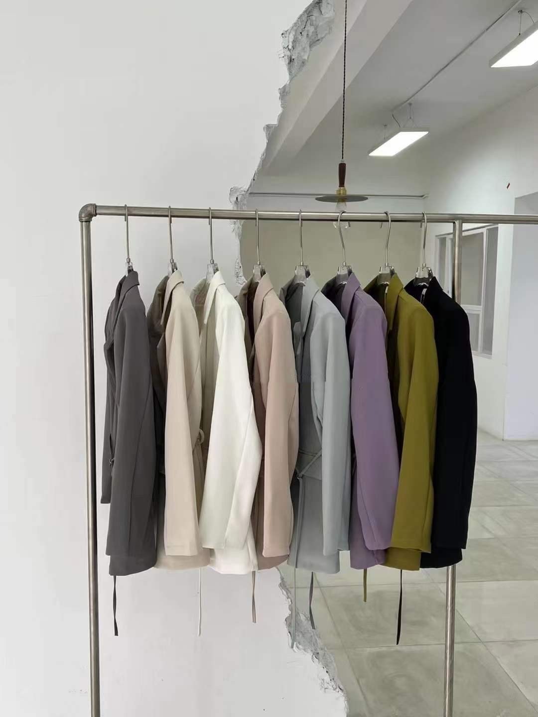 JK23W0337 後綁帶瘦身西裝外裝