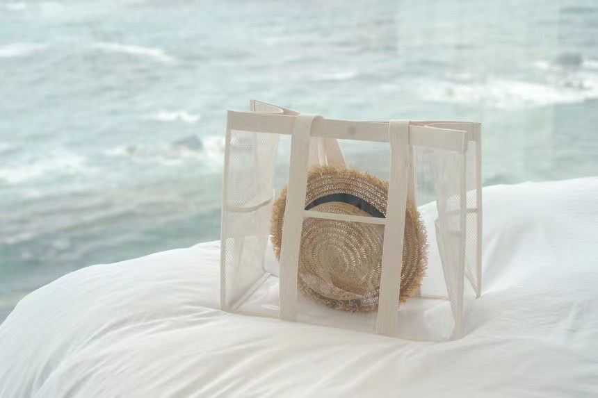 沙灘白簡約沙灘包