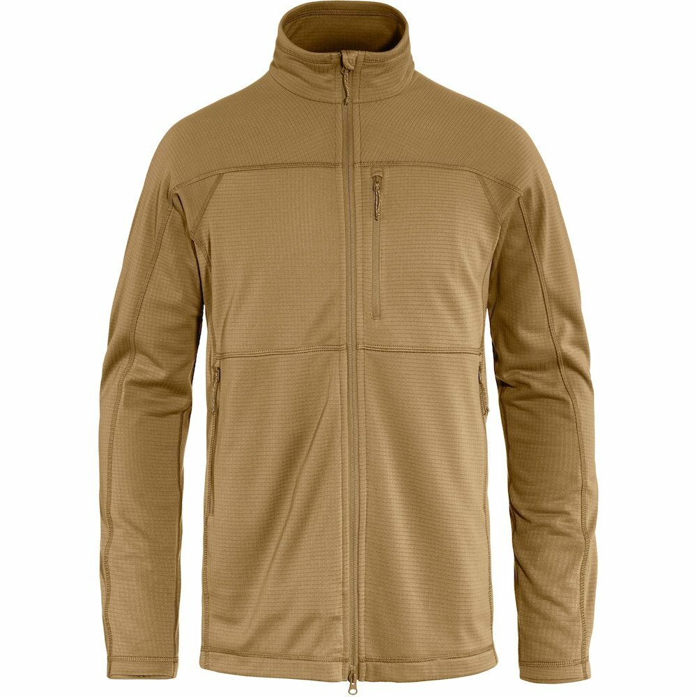 Fjallraven 瑞典北極狐 Abisko Lite Fleece Jacket M 男款 刷毛夾克 休閒健行外套 F86971-232 蕎麥棕 [HappyOutdoor]
